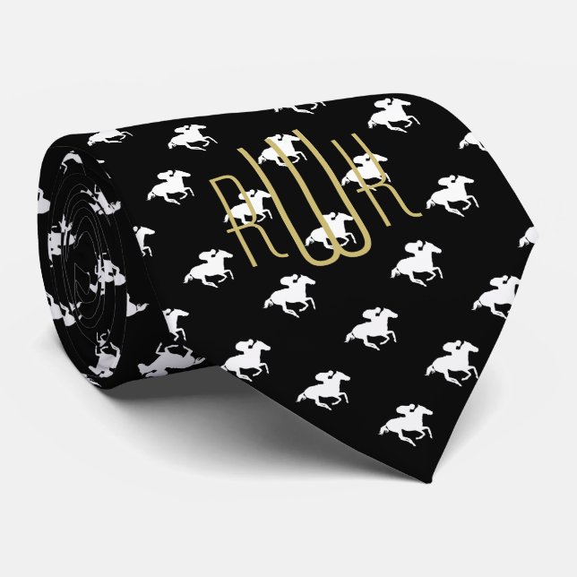 Stylish Monogram | Racing Sports Tie (Rolled)