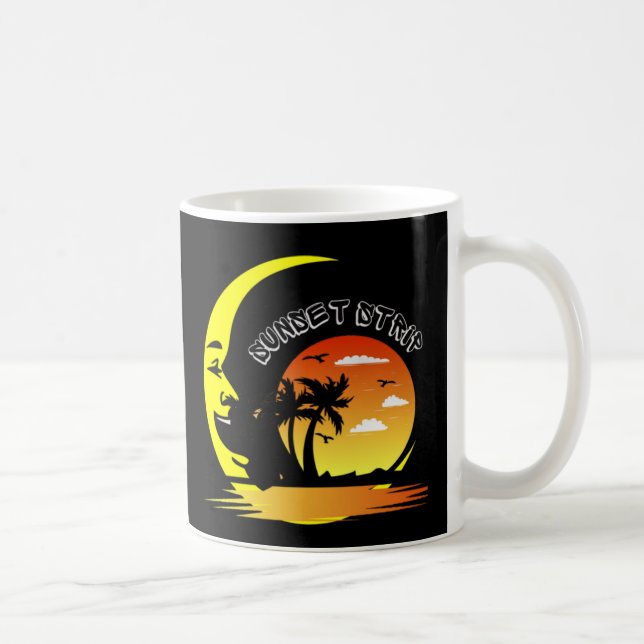 Stylish Moon Sunset Strip Coffee Mug (Right)