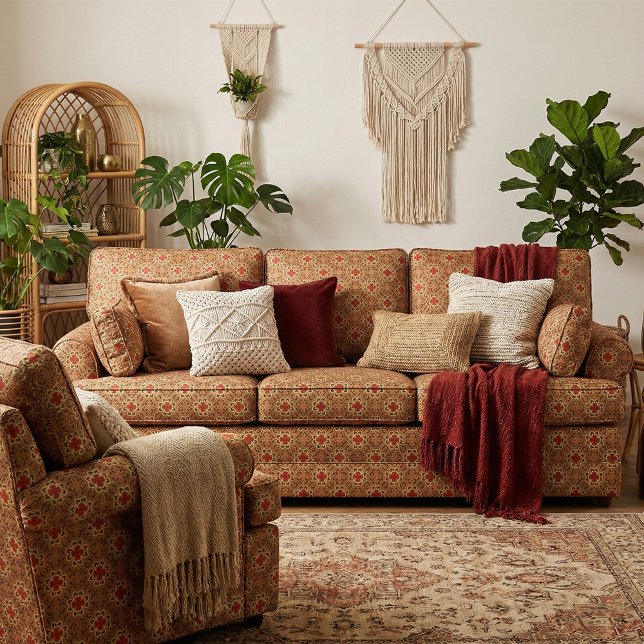 Stylish Mosaic Colourful Geometric Pattern Fabric (Creator Uploaded)