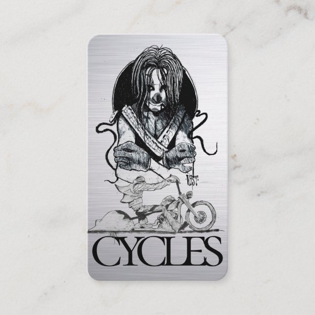 Stylish Motorcycle Business Card (Front)