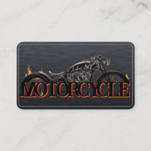 Stylish Motorcycle Business Card