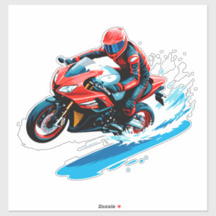 🏍️ Stylish Motorcycle Rider Minimal Urban Design