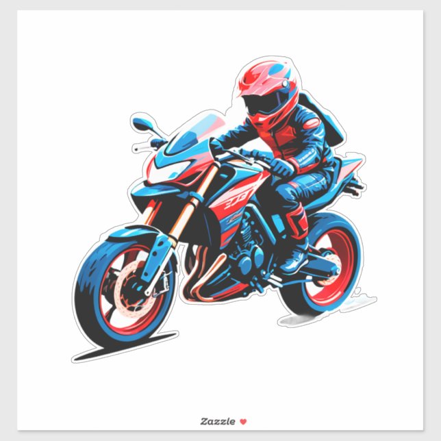 🏍️ Stylish Motorcycle Rider Urban Lifestyle Speed (Sheet)