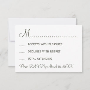 Stylish Moustache and Lips RSVP