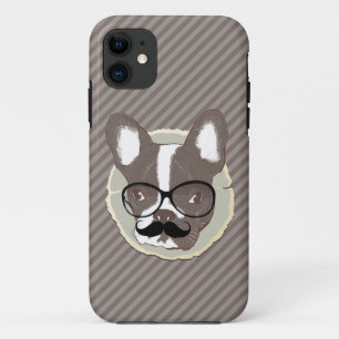 Stylish Moustache French Bulldog iPhone 5 Case