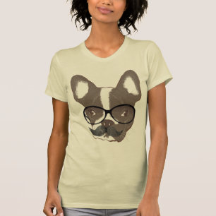 Stylish Moustache French Bulldog T-Shirt