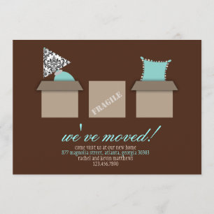 Stylish Moving Boxes Moving Announcement