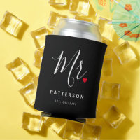 Stylish Mr. Custom Last Name & Date Wedding