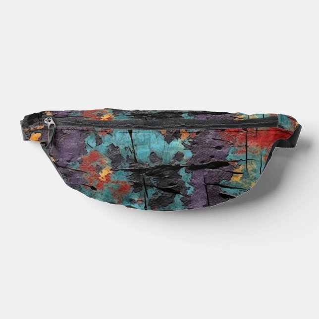 Stylish Multicolor Abstract Pattern Fanny Pack  (Lay Down)