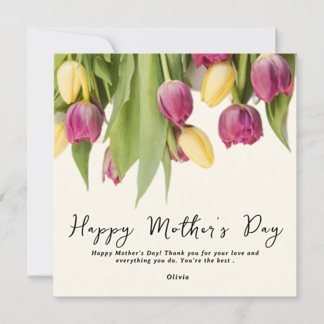 Stylish Mum Gift | Perfect for Mother's Day  Holiday Card (Front)
