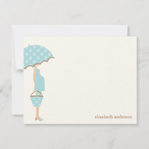 Stylish Mum to Be Baby Shower Flat Thank You Cards