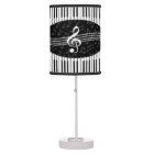 Stylish Music Notes Treble Clef and Piano Keys