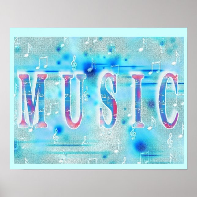 Stylish Music Poster (Front)