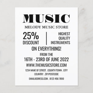 Stylish Musical Instrument Store Flyer