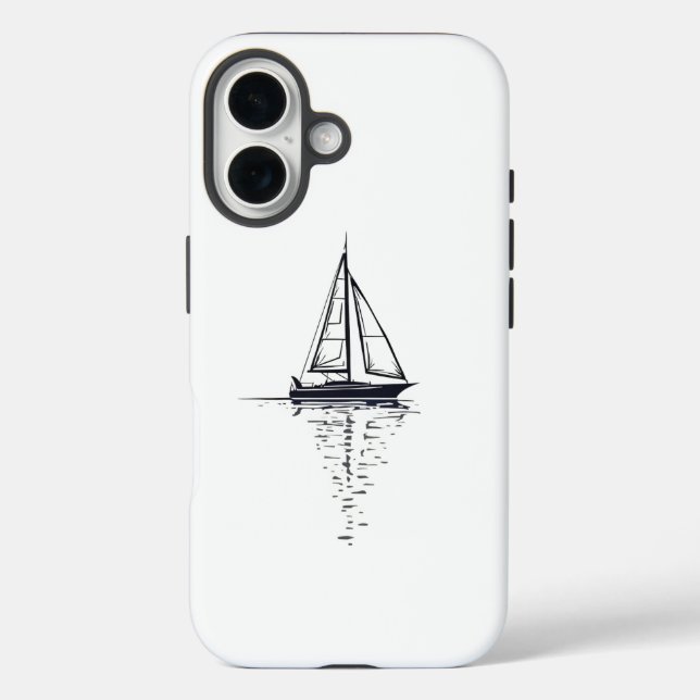 Stylish Nautical Design Protection Case-Mate iPhone Case (Back)