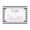 Stylish Nautical Wedding RSVP Card Meal Choice