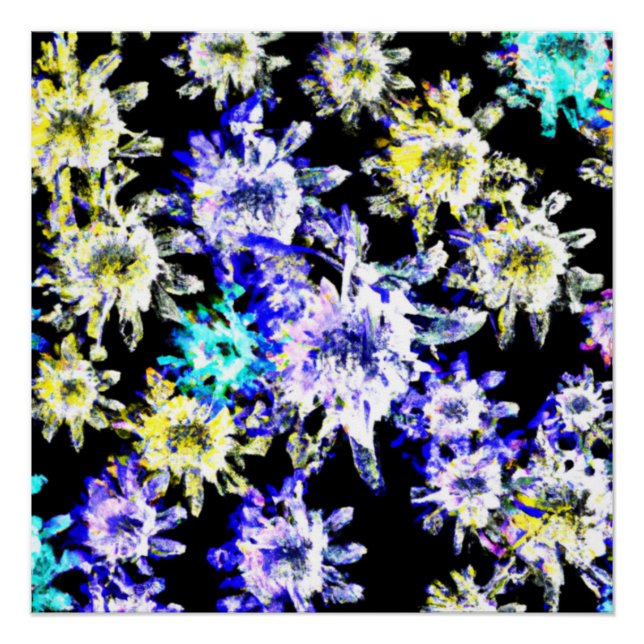 Stylish Neon Art. Buy Now Poster (Front)