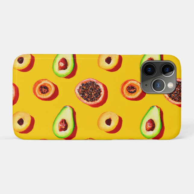 Stylish Neon Fruits Pattern Case-Mate iPhone Case (Back (Horizontal))