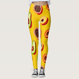Stylish Neon Fruits Pattern Leggings