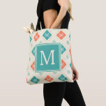 Stylish Nordic Pattern Monogram Initial Tote Bag<br><div class="desc">This personalised "Stylish Nordic Pattern Monogram Initial" Tote Bag is a great every day bag to take you through your day! Carry a custom tote bag and head out to the street,  supermarket,  school,  or park. It's a perfect way to show off your own style.</div>
