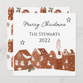 Stylish Nordic Style Christmas Card Personalised