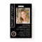 Stylish Notary Public Photo QR ID Black Rose Gold