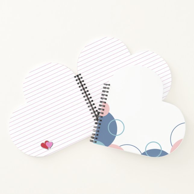Stylish Notebook with Colorful Circles Design (Inside)