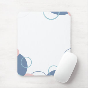 Stylish Notebook with Colorful Circles Design Mouse Mat