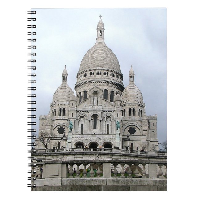 Stylish Notebook with Sacre Coeur de Paris (Front)