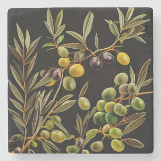 Stylish Olive Branch Coasters