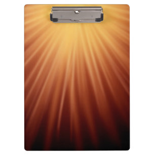 Stylish Orange and Black Abstract Clipboard