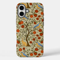 Stylish Orange Apples on Brown Trees Design