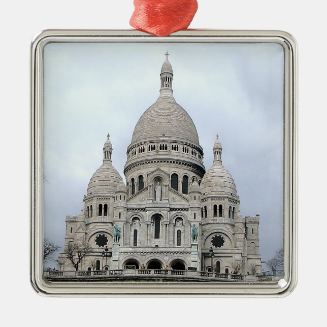 Stylish Ornament with Sacre Coeur de Paris (Front)