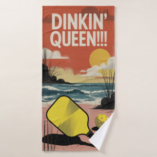 Stylish Paddle DINKIN' QUEEN!!! Gift Sports Towel
