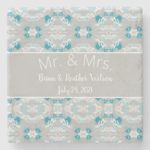 Stylish Paint Splash Keepsake Stone Coaster