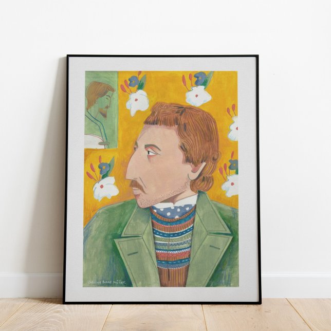 Stylish painterly painter portret | Poster (Creator Uploaded)