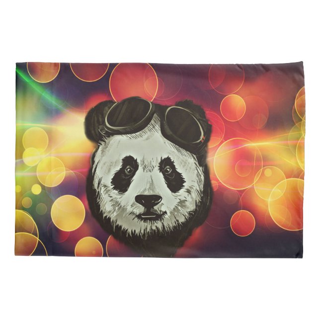 Stylish Panda Bear Pillowcase (Back)