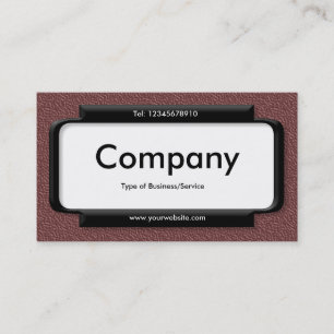 Stylish Panel - Brown Embossed Texture Business Card