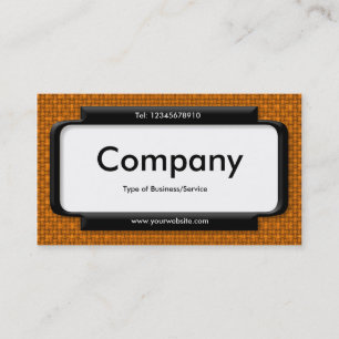 Stylish Panel - Dark Orange Fabric Texture Business Card