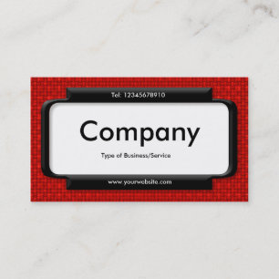 Stylish Panel - Red Fabric Texture Business Card