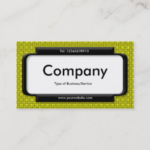 Stylish Panel - Yellow Fabric Texture Business Card