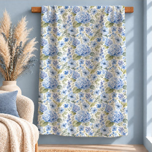 Stylish Pastel Blue Cottagecore Blanket Home Decor