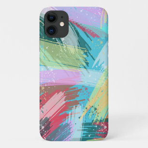 Stylish Pastel Colours Abstract Art iPhone 11 Case
