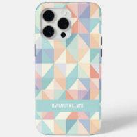 Stylish Pastel Colours Geometric Pattern Design