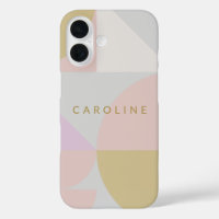 Stylish Pastel Geometric Shapes Personalised