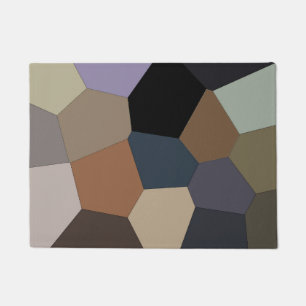 Stylish Pattern Earth Toned Colour Doormat