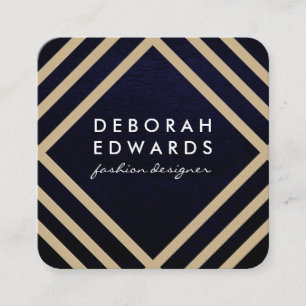 Stylish Pattern with Modern Texture Square Business Card