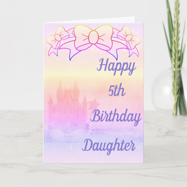 Stylish personalised age and name birthday card (Front)