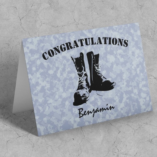 Stylish Personalised Army Passing Out Card (Creator Uploaded)