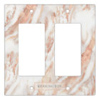 Stylish Personalised Copper Rose Gold Marble